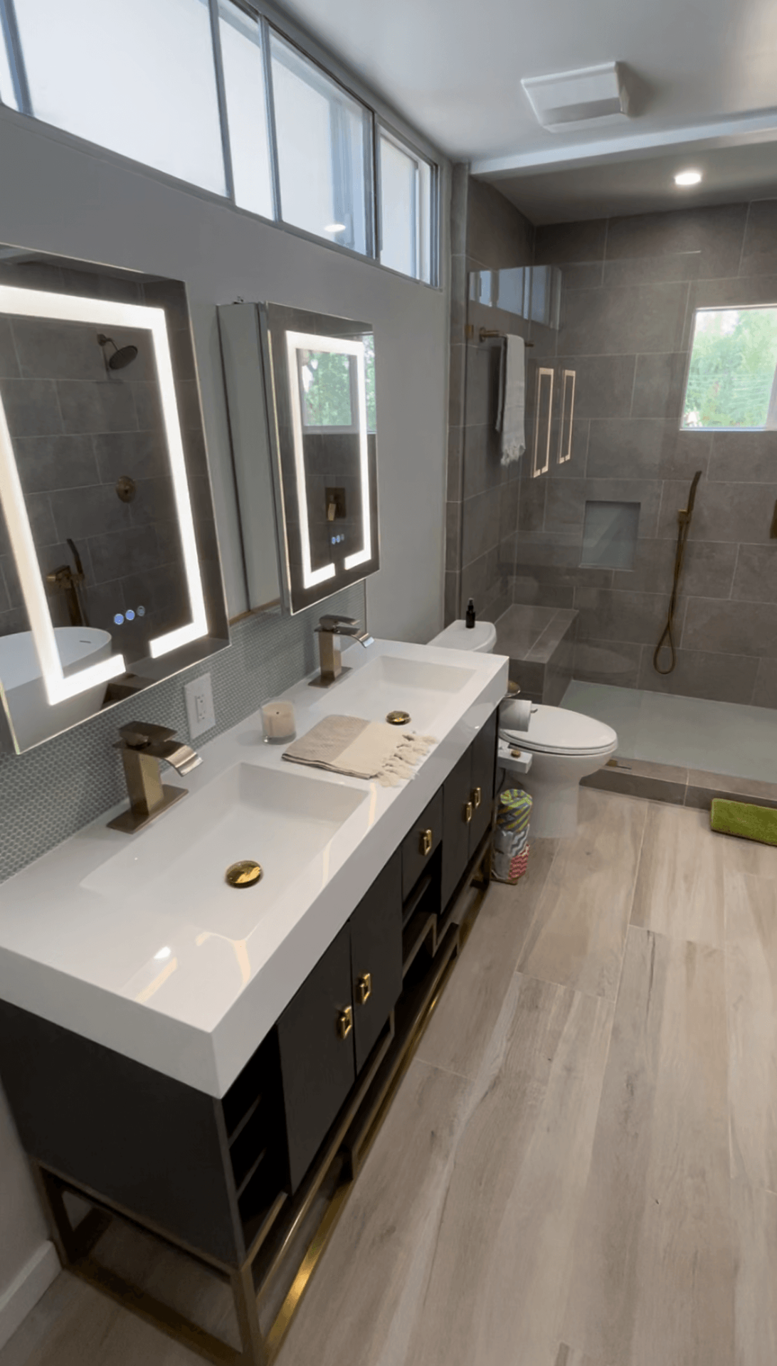 Complete bathroom remodel with modern fixtures