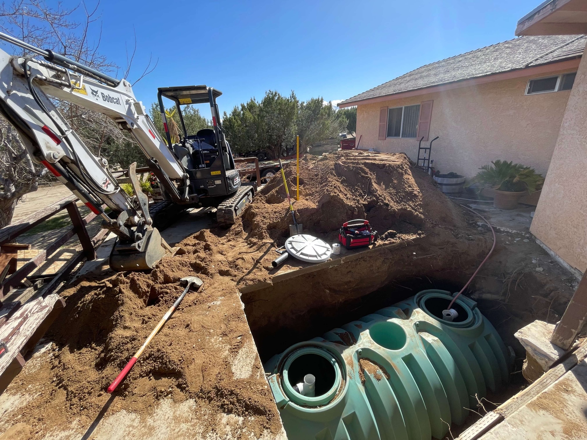 Septic tank placement in Hi-Desert